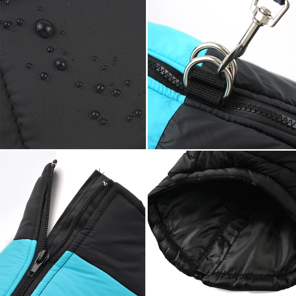 Winter Big Dog Clothes Waterproof Vest Jacket For Small Dogs Cats