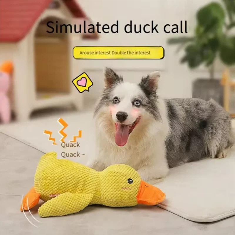 Hot pet Plush Toy Dog Calming Duck Stuffed Duck Toys Chew Toy Durable