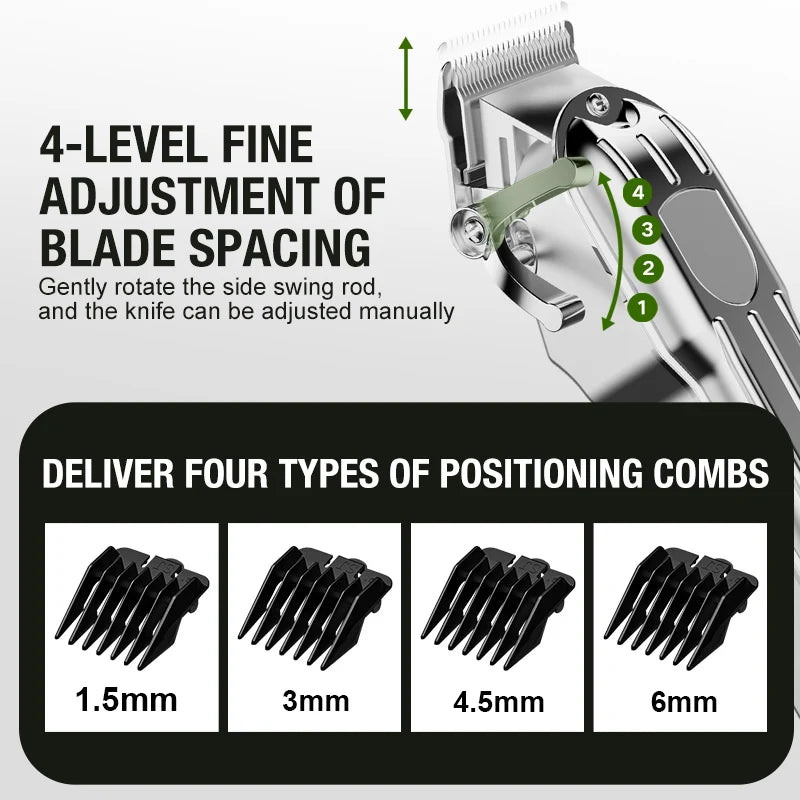 All metal blade male clipper, electric hair clipper, household