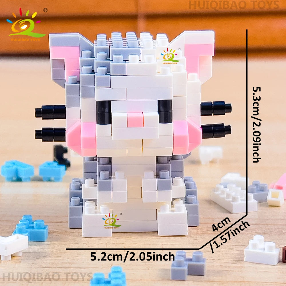 HUIQIBAO MINI Cute Pet Animal Penguin Model Building Block Micro Set
