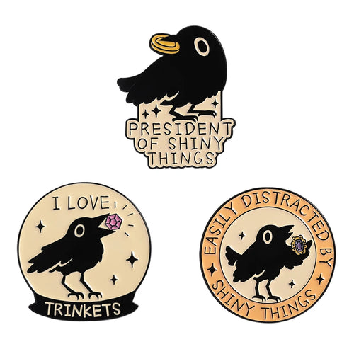 3-10pcs/set Cute Animal Enamel Pins Pet Dogs Raccoon Red Eared Rabbit