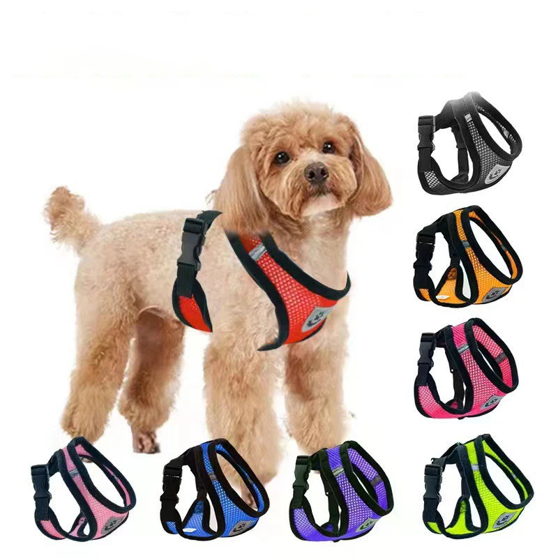 Hot summer small dog pet chest and back breathable dog chest and back