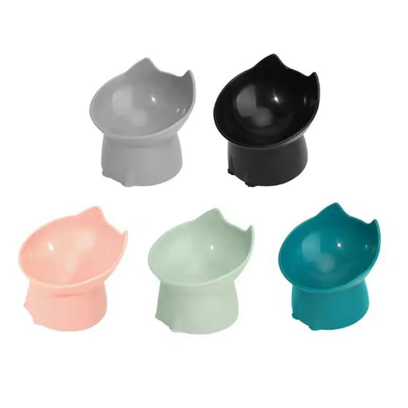 Cat bowl with long ears and high feet bowl cat and dog neck protection