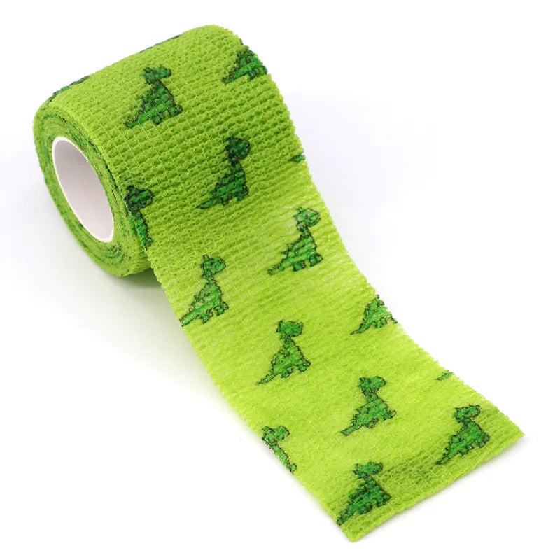 Animal Pattern Printed Self Adhesive Elastic Bandage 4.5m Sports Wrap
