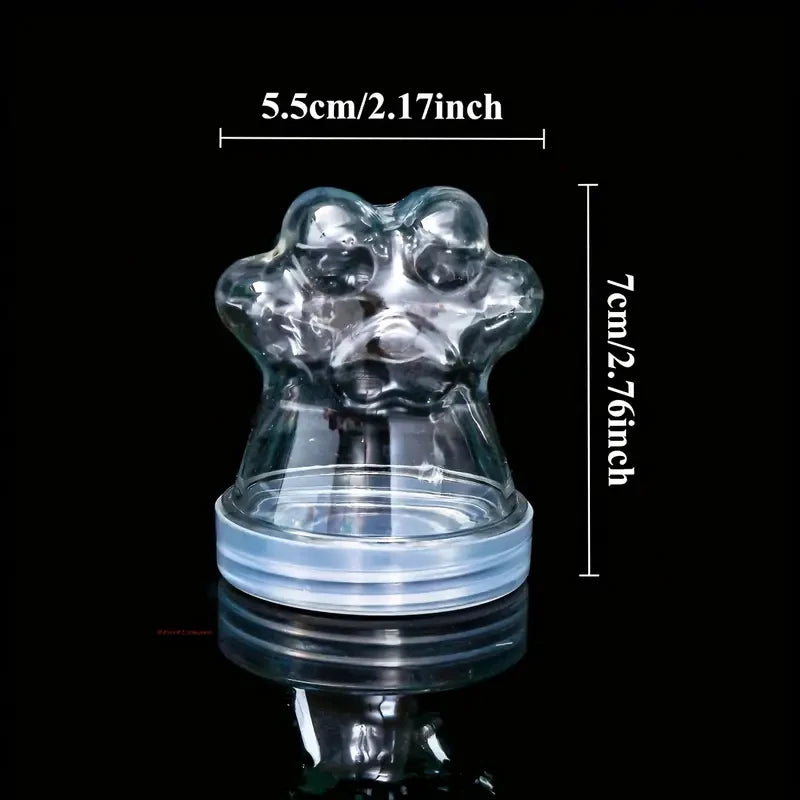 Transparent Pet Fur Keepsake Bottle Pet Cat Hair Storage Jar Kawaii