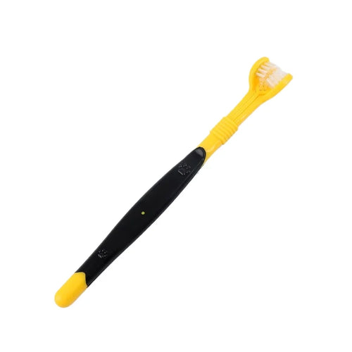 3-Sided Pet Toothbrush Dog Plastic Toothbrush Removing Bad Breath