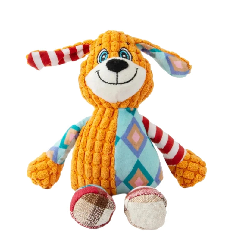 Splicing Style Pet Plush Toy Cat Dog Toy Animals Bite Resistant
