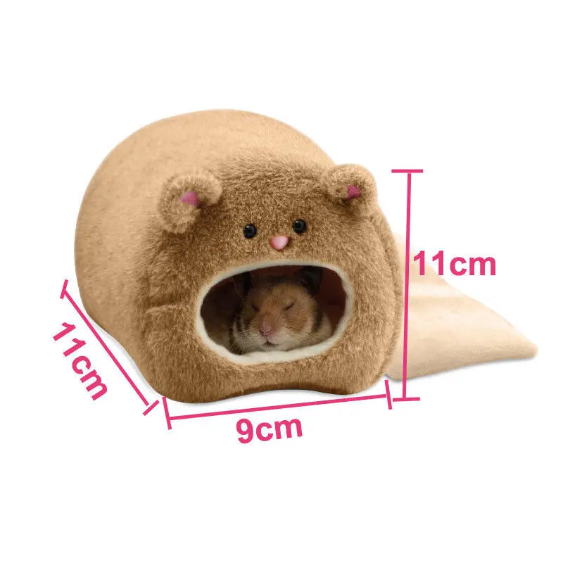 Hamster Soft Warm Bed Rat Hammock Pig Squirrel Winter Pet Toy Hamster