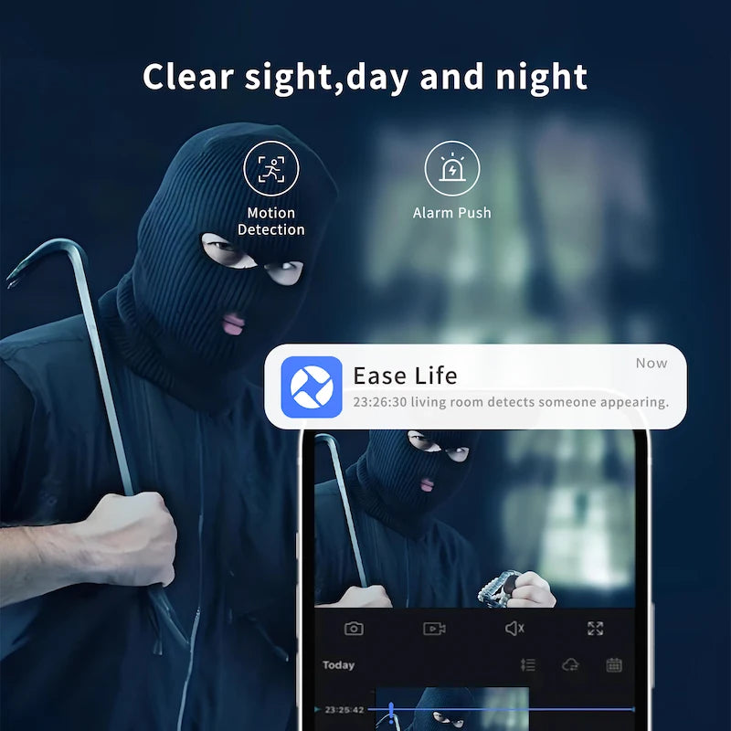 Ease Life App Security Baby Camera Indoor Home Security 2.4GHz 1080P