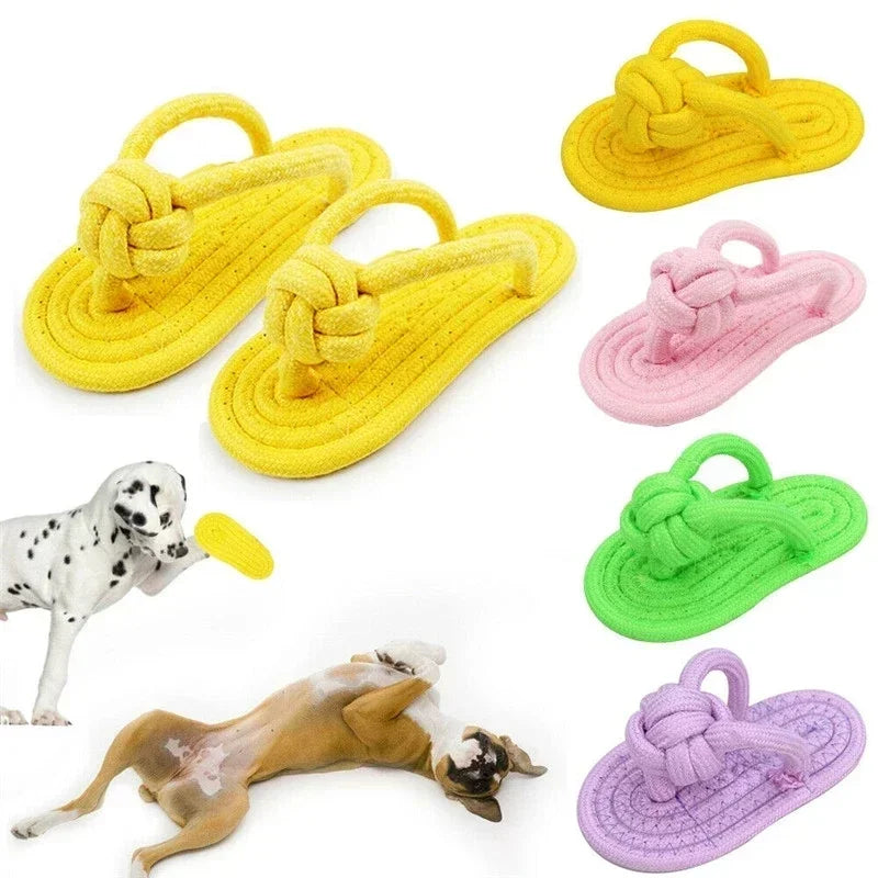 Dog Chewing Toy Cotton Slipper Rope Toy for Small Large Dogs  Pet