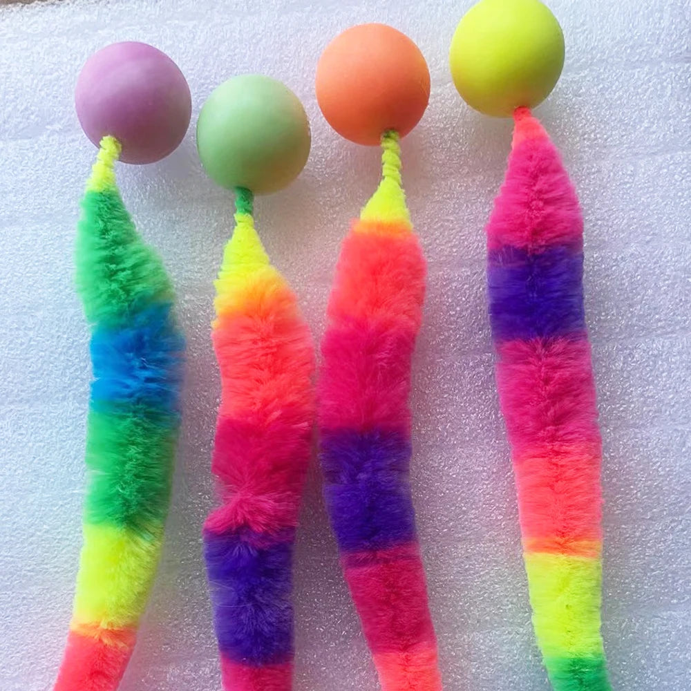 Cat interactive toys Tickle Cat Colorful bouncing ball Pet supplies