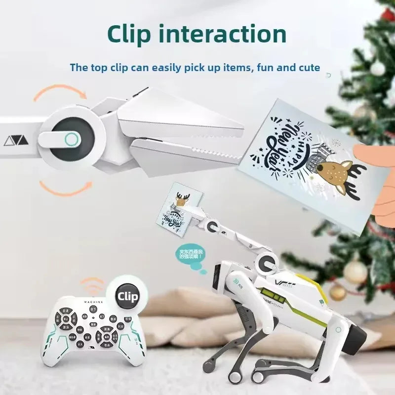 Hot New Electric RC Intelligent Robot Dog with Clip Multifunction RC