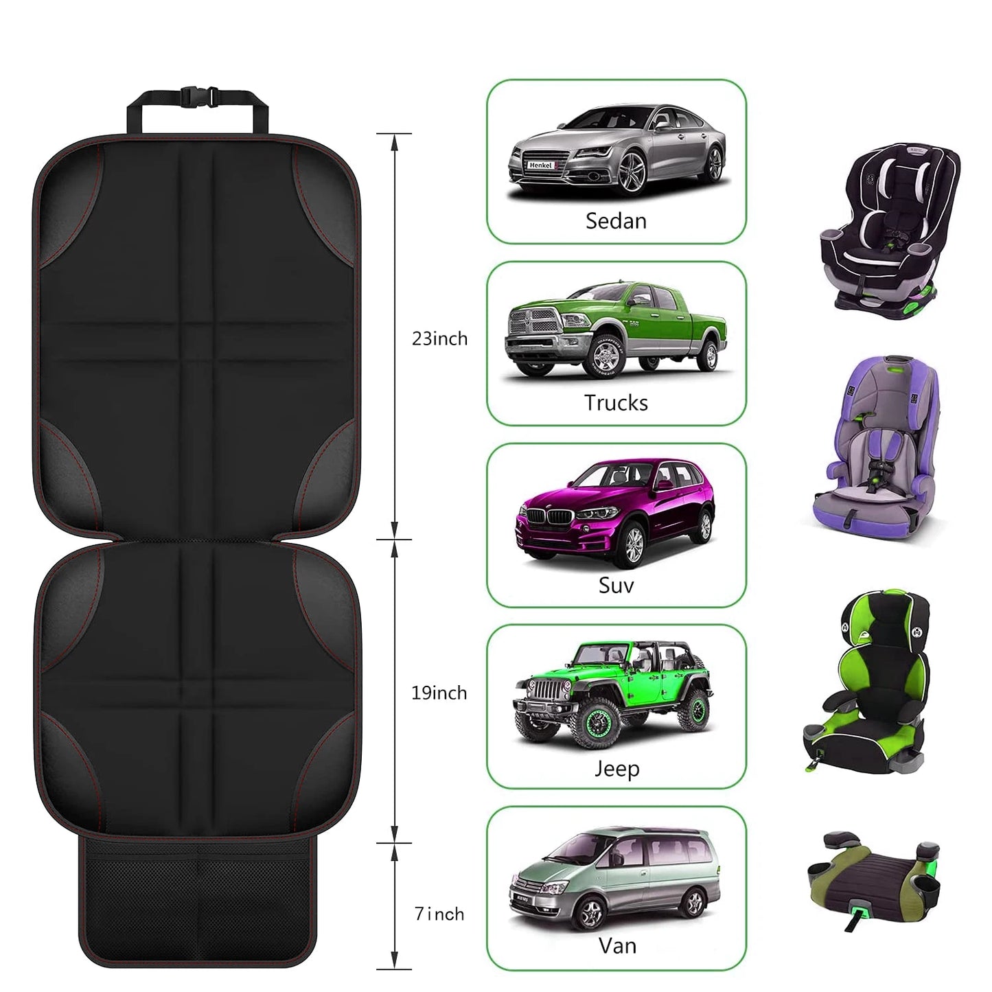 Universal Car Seat Protector for Child Baby Pet Waterproof Non-Slip