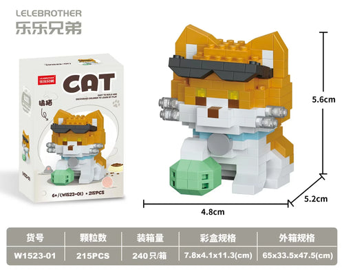 Hot Selling Particle Assembly Building Blocks Pet Cat Dog Assembly