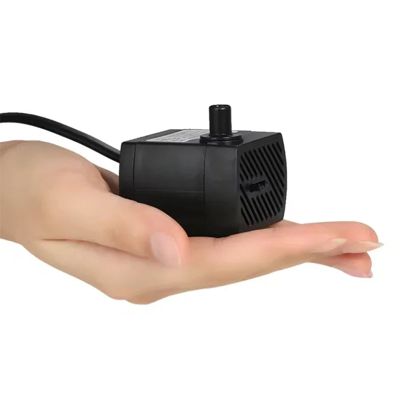 Ultra Quiet USB Aquarium Fish Tank Filtration Pump Mini Pet Fountain