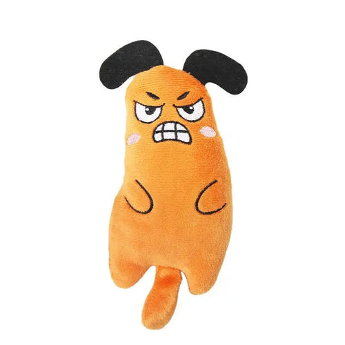Funny Pet Plush Embroidery Catnip Toy Cat Expressive Mouse Toys