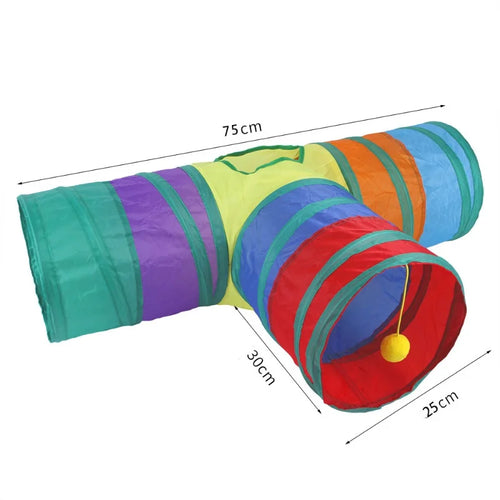 Hot Foldable Cat Tunnel Tube Interactive Fun Kitty Training Toy