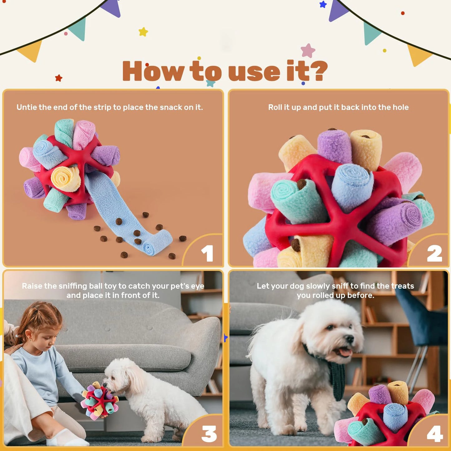 Dog Sniffing Ball Innovative Pet Shaking Training Toys for Pet