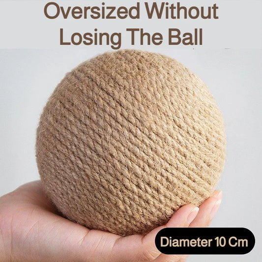 8/10CM Interactive Sisal Cat Scratching Ball Toy For Kitten Teeth