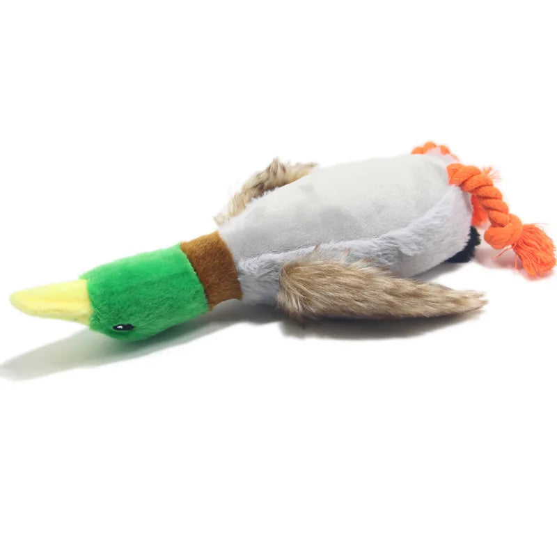 Cute Plush Duck Sound Toy Stuffed Squeaky Animal Squeak Dog Toy