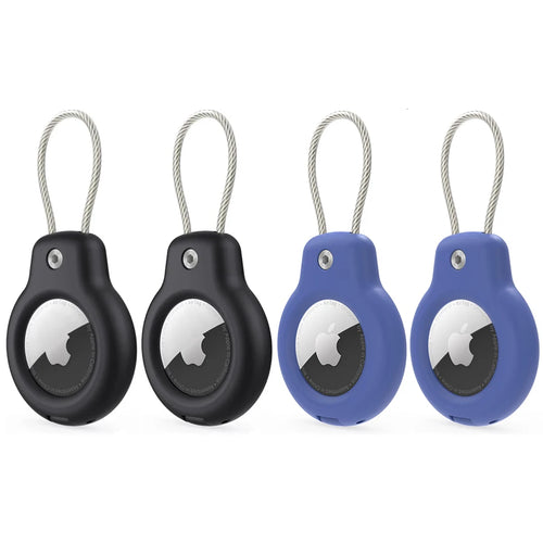 For Apple Airtag Case Hard Plastics Holder Anti-Loss Keychain With