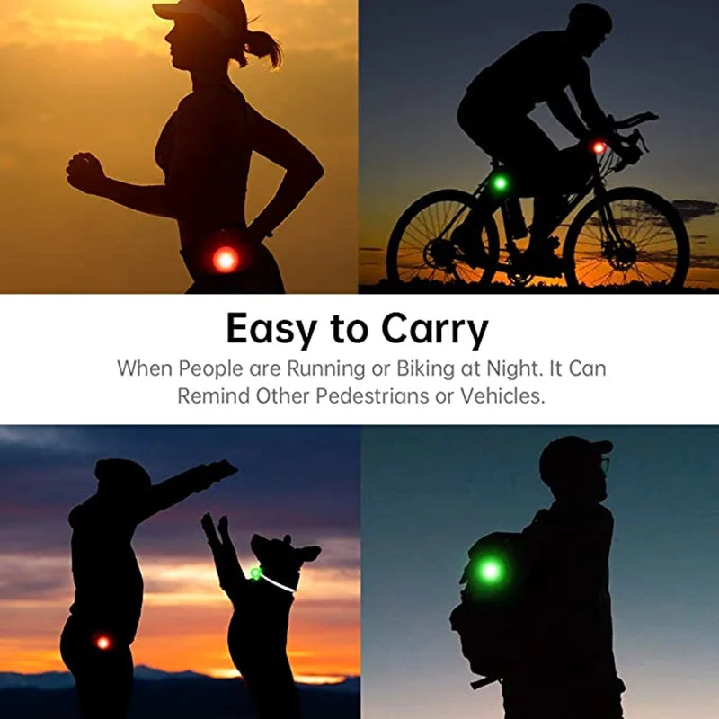 Led Dogs Collars Pendant Rechargeable Pet Usb Luminous Collar Pendant