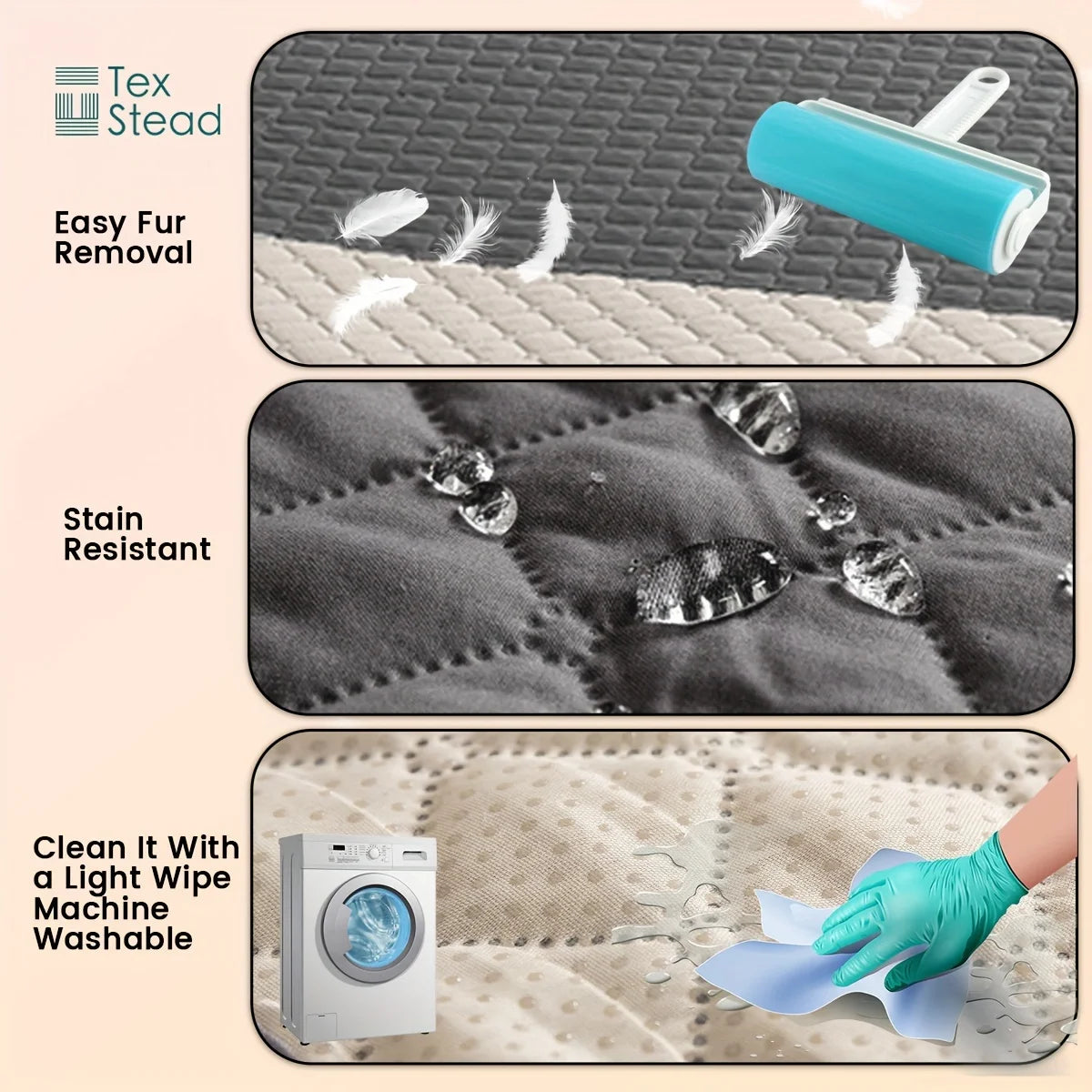 Anti Leaking & Non-Slip Dog Bed Cover,Pet Blanket Sofa Pet Bed