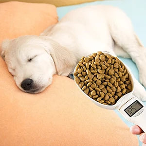 Pet Food Measuring Scoop Electronic Dog Cat Food Measuring Cup Digital