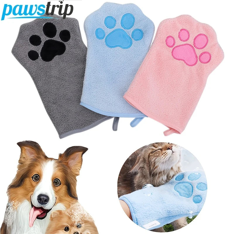Quick-drying Dog Bath Gloves absorbent Pet Bath Towels for Small