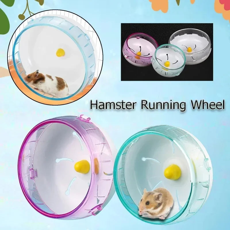 Hamster Wheel Running Disc Toy Sport Running Silent Transparent Small
