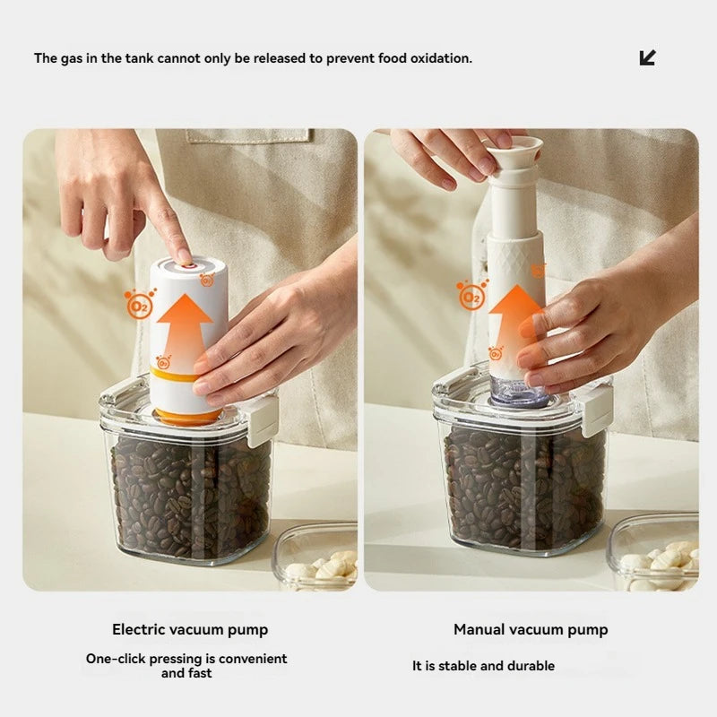 Vacuum Seal Container Coffee Beans Sealed Tank Electric Vacuum Jar