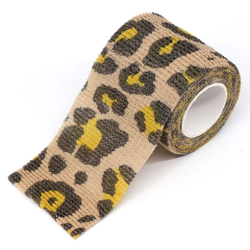 Animal Printed Self Adhesive Tattoo Elastic Bandage 4.5m Sports Wrap