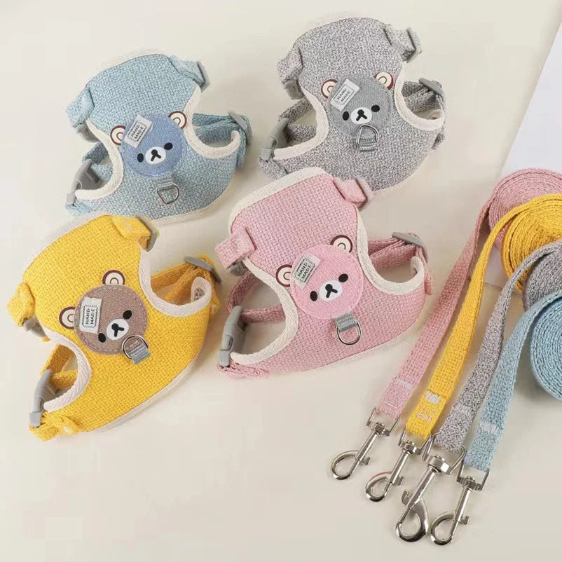 Dog leash Winnie the Pooh harness leash cat walking dog small dog