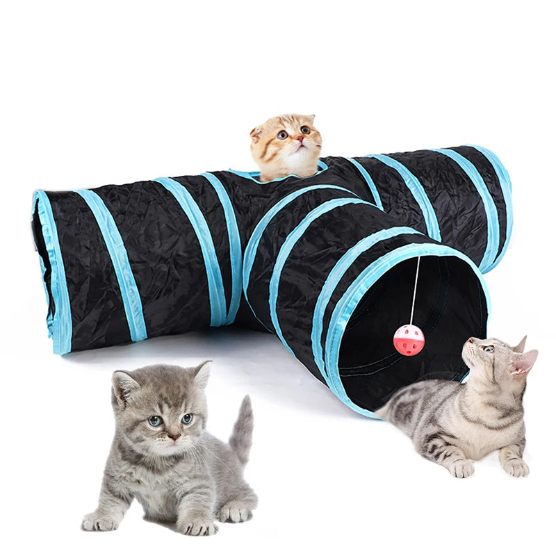 Cat Tunnel Foldable Cat Tunnel Pet Supplies Cat S T Y Pass Play Tunnel