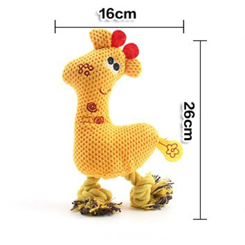 Dog toys popular pet dog voice toys creative knitted sika deer