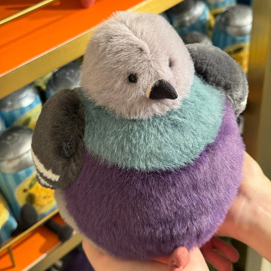 23cm Fluffy Fat Pigeon Plush Toy Cartoon Bird Doll Pet Companion Xmas