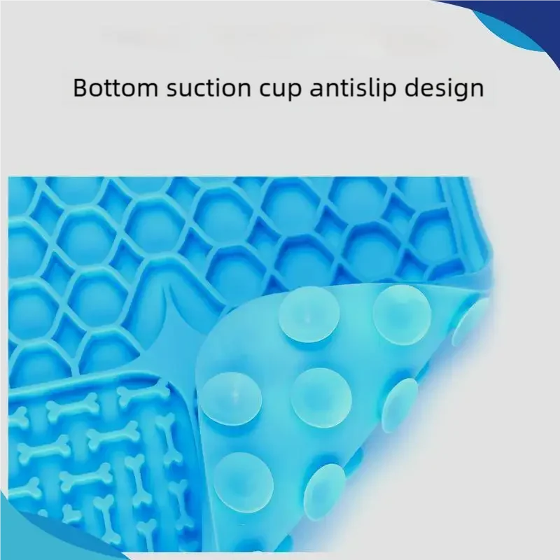Pet Lick Silicone Mat Pet Slow Food Plate Dog Bathing Distraction