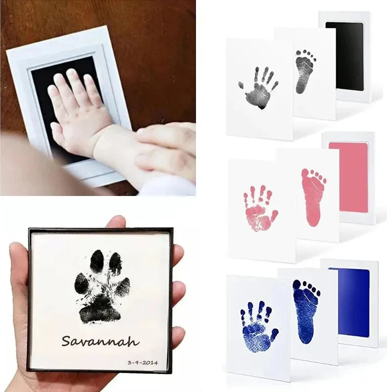 Pet Handprint Footprint Kit No Touch Cat Dog Paw Print Newborn Birth