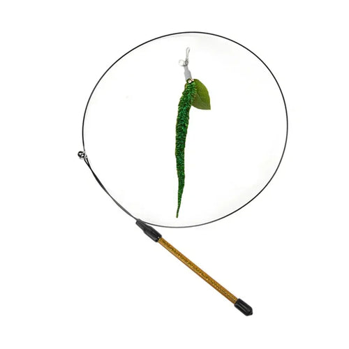 Simulation Bird Cat Toys Funny Interactive Peacock with Bell Cat Stick