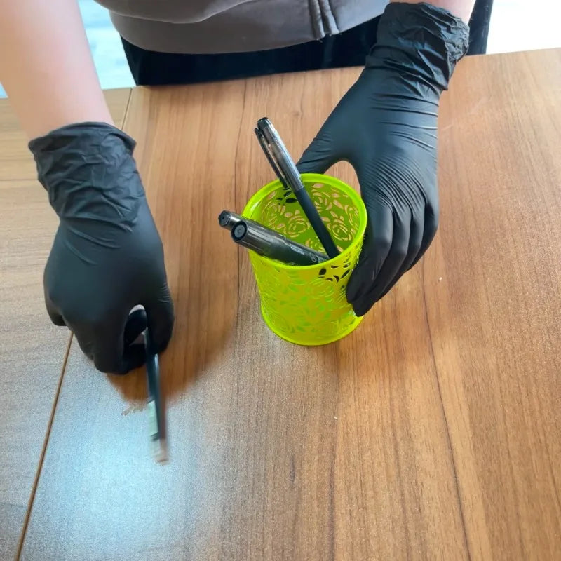 30/60/100PCS Disposable Black Nitrile Gloves Black Nitrile Gloves