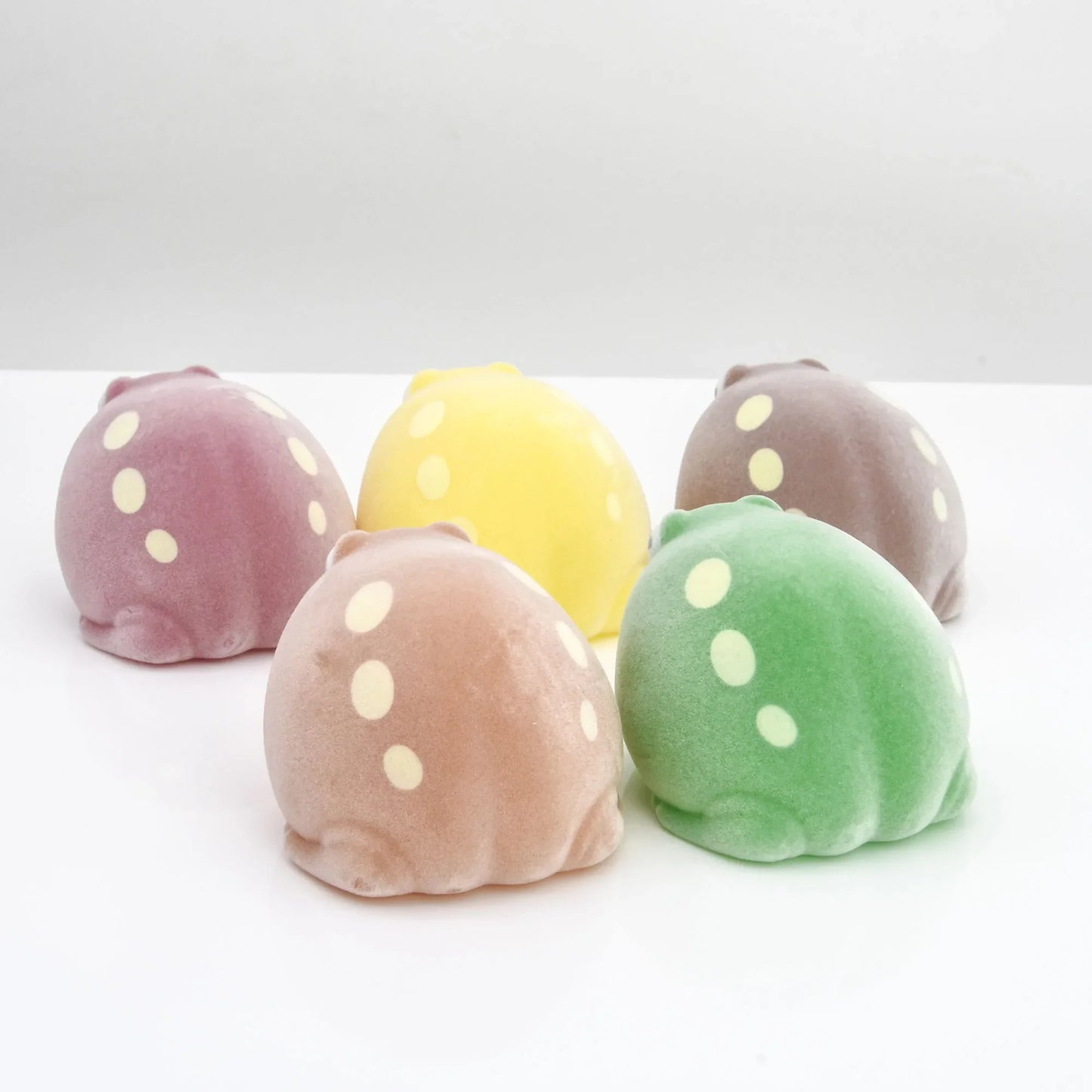 Flocking Frog Gashapon Capsule Toys Mini Soft Cute Figurines Kawaii