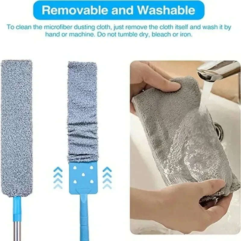 Long Handle Mop Telescopic Microfiber Duster Brush Gap Dust for