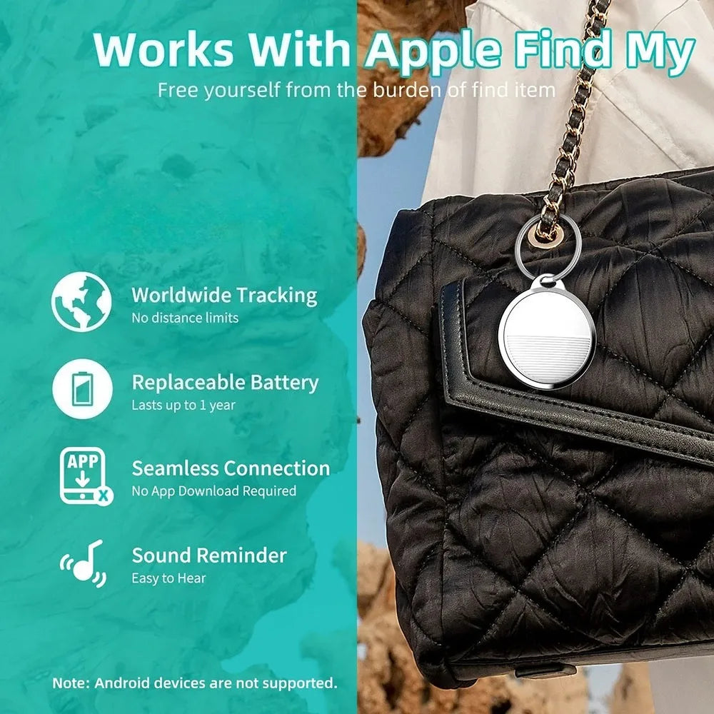 Mini Global GPS Tracker mart Tag Compatible with iOS Find My APP