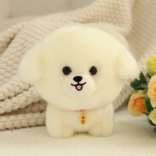 ZU Kawaii Teddy Pets Lifelike Fluffy Puppy Soft Doll Cute Small Chow