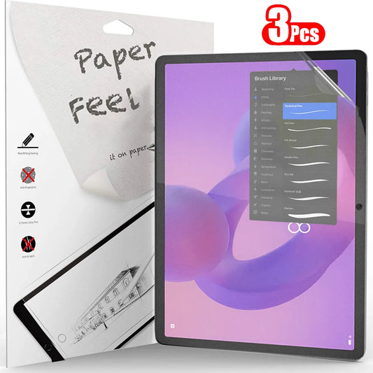 3Pcs Paper Feel Like Screen Protector For Lenovo Idea Tab Pro 12.7