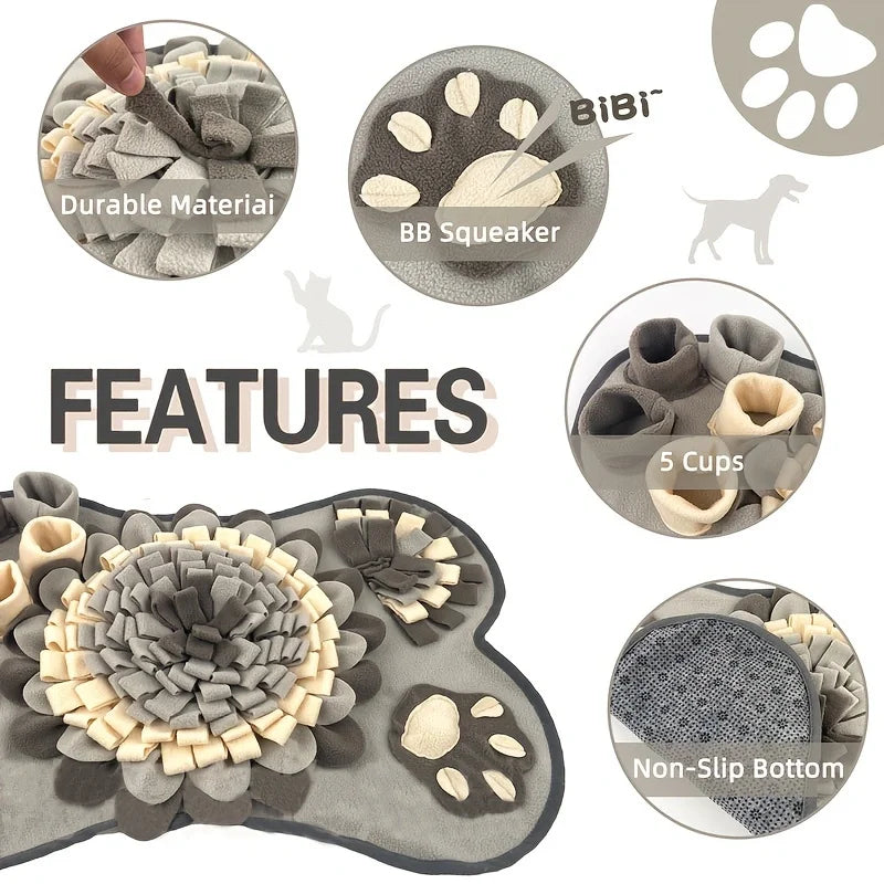 Pet Sniffing Mat For Dogs, Interactive Durable Dog Slow Feeding Pad