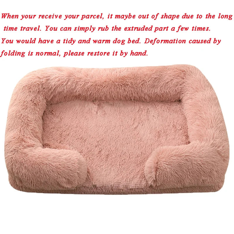 Sofa Dog Bed Plush Pet House Non-slip Cat Mat Thicken Removable Cat