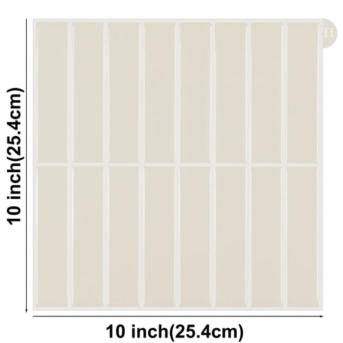 10 Sheets Peel and Stick Tiles 3D Waterproof Wall Tiles for Living