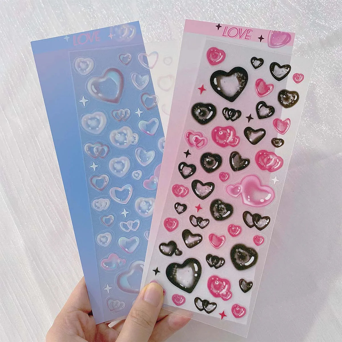 Stars Decal Stickers Scrapbooking Stationery Hearts Stickers PET