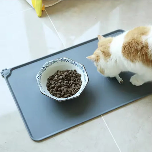 Silicone Pet Meal Mat Pet Waterproof and Anti Slip Cat Food Mat No